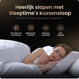Sleeptime Satijnen Kussensloop Anti allergeen Haarverzorging Huidverzorging 2 Stuks Wit