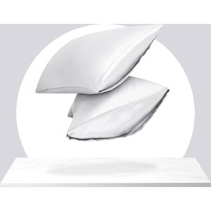 Sleeptime Satijnen Kussensloop Anti allergeen Haarverzorging Huidverzorging 2 Stuks Wit