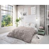 Sleeptime Flanel Gino Dekbedovertrekset + 2 kussenslopen Taupe