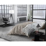 Sleeptime Flanel Gino Dekbedovertrekset + 2 kussenslopen Taupe