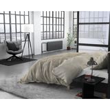 Sleeptime Flanel Twin Washed Cotton Dekbedovertrek + 1 kussensloop Taupe