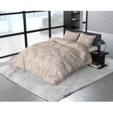 Sleeptime Flanel Twin Washed Cotton Dekbedovertrek + 1 kussensloop Taupe