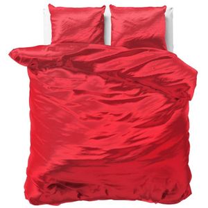 Sleeptime Beauty Skin Care Dekbedovertrek - Tweepersoons- 200x200/220 + 2 kussenslopen 60x70 - Rood