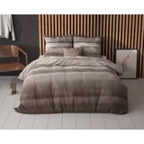 Sleeptime Marcus - Dekbedovertrek - Eenpersoons - 140x200/220 + 1 kussensloop 60x70 - Taupe