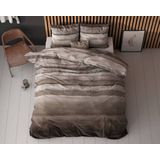 Sleeptime Marcus - Dekbedovertrek - Eenpersoons - 140x200/220 + 1 kussensloop 60x70 - Taupe