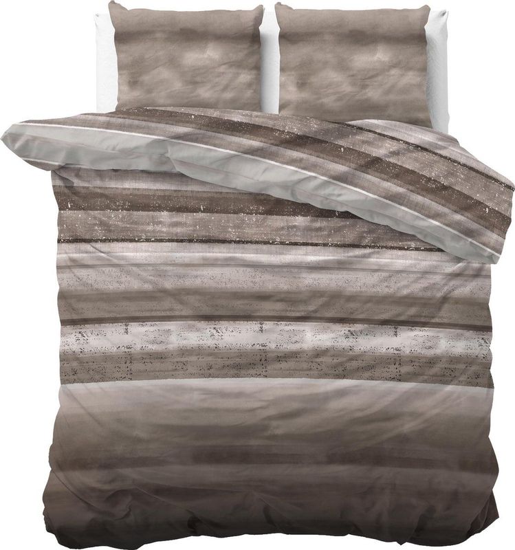 Sleeptime Marcus - Dekbedovertrekset - Tweepersoons - 200x200/220 + 2 kussenslopen 60x70 - Taupe