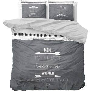 Dekbedovertrek - Blauw - Katoen - Eenpersoons