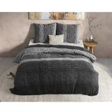 Dreamhouse - Dekbedovertrek - Flanel - Gradient Knits - Antraciet - 200 x 220 cm