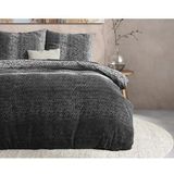 Dreamhouse - Dekbedovertrek - Flanel - Gradient Knits - Antraciet - 200 x 220 cm