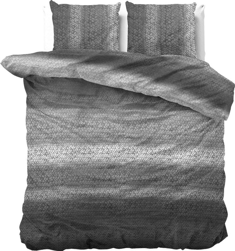 Dreamhouse - Dekbedovertrek - Flanel - Gradient Knits - Antraciet - 200 x 220 cm