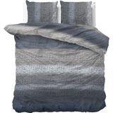 Dreamhouse Flanel Gradient Knits - Dekbedovertrekset - Tweepersoons - 200x200/220 + 2 kussenslopen 60x70 - Blauw
