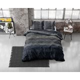 Dreamhouse Flanel Gradient Knits - Dekbedovertrekset - Lits-Jumeaux - 240x200/220 + 2 kussenslopen 60x70 - Blauw