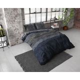 Dreamhouse Flanel Gradient Knits - Dekbedovertrekset - Lits-Jumeaux - 240x200/220 + 2 kussenslopen 60x70 - Blauw