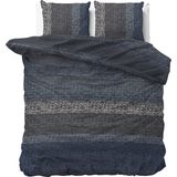 Dreamhouse Flanel Gradient Knits - Dekbedovertrekset - Lits-Jumeaux - 240x200/220 + 2 kussenslopen 60x70 - Blauw