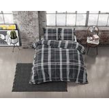 Dekbedovertrek - Grijs - Katoen - 240x200 cm