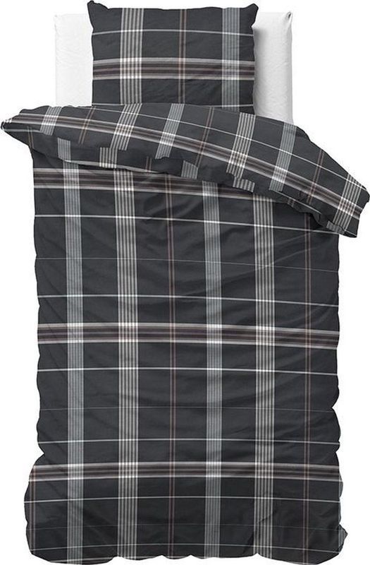 Dekbedovertrek - Grijs - Katoen - 240x200 cm