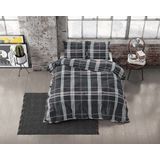 Dekbedovertrek - Blauw - Katoen - 1 Persoon