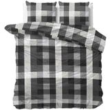 Dekbedovertrek Flanel Steef Antraciet - 200x200/220