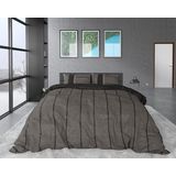 Sleeptime Flanel Kees Dekbedovertrekset + 2 kussenslopen Taupe