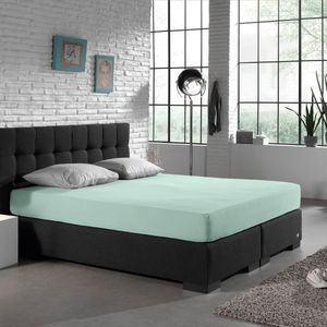 Hoeslaken Dubbel Jersey Pastel Blauw