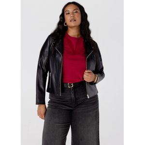MS Mode Jacket Bikerjasje van imitatieleer