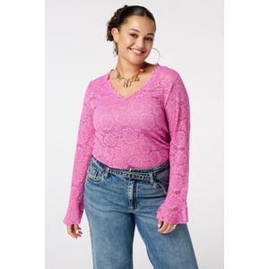 MS Mode - Kanten Top - Lange Mouwen