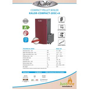 JustFire KALOR-COMPACT20 SELF CLEAN ASBAK (A )