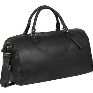 Justified Bags® - Max Duffel - Zwarte Leren Weekendtas - Reistas - 43L