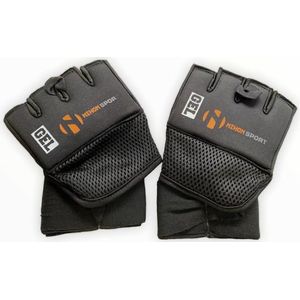 Binnenhandschoen (inner glove) Mexican wrap Nihon | zwart (Maat: L / XL)