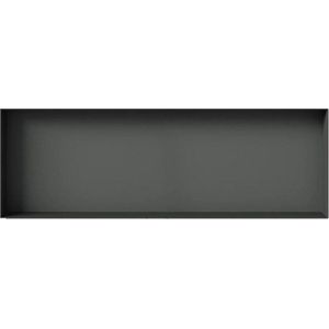 Looox Colour BoX inbouwnis - 90x30x10cm - RVS antraciet mat