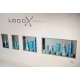 Looox BoX nis - 120x30cm - inbouw - rvs geborsteld BOX120