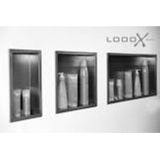 Looox BoX nis - 15x30x10cm - inbouw - met deur - rvs geborsteld BOX-15-D-10