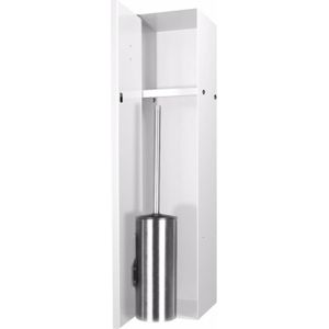 LoooX Closed Inbouw Toiletborstel Garnituur Betegelbaar 14.5x61x14 cm Wit CL8