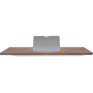 LoooX - Wood Collection - Badplank - 78cm - Geborsteld RVS - Eiken