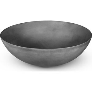 Looox Ceramic raw waskom - 40cm - rond - dark grey WWK40DG