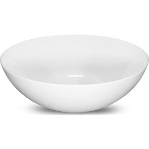 Looox Ceramic Round Opzetkom Ø 40x15 cm White