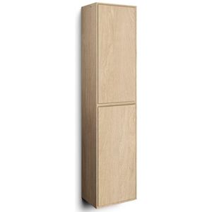 Looox Wooden Cabinet Facet 40X30X170 Eiken Old Grey