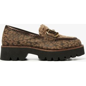 Via Vai - Lott Harvey - Loafers - Zwart - Teddy - Metalen Detail