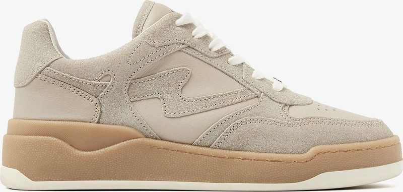 VIA VAI Sam Levi Sneakers Leer Grijs Glitters