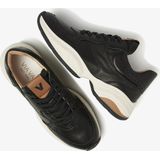 VIA VAI Pepper Britt Sneakers - Zwart - Leer en Mesh - Chunky Zool