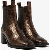 Via Vai - Zoey Scott - Enkellaarsjes - Bruin - Leer