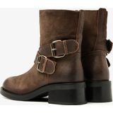 Via Vai - Nena Li - Biker Boots - Bruin - Leer
