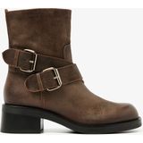 Via Vai - Nena Li - Biker Boots - Bruin - Leer