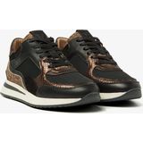 VIA VAI Nora Sooth Sneakers - Zwart Luipaardprint - Leren Binnenvoering - Handgemaakt in Portugal