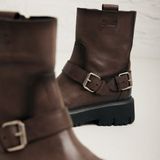 VIA VAI Ziva Jagger Biker boots dames - Bruin