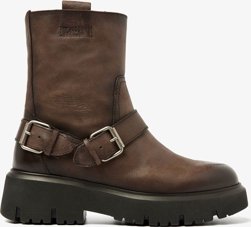 VIA VAI Ziva Jagger Biker boots dames - Bruin
