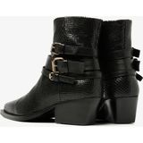 VIA VAI - Do Livia - Enkellaarsjes - Zwart - Leer