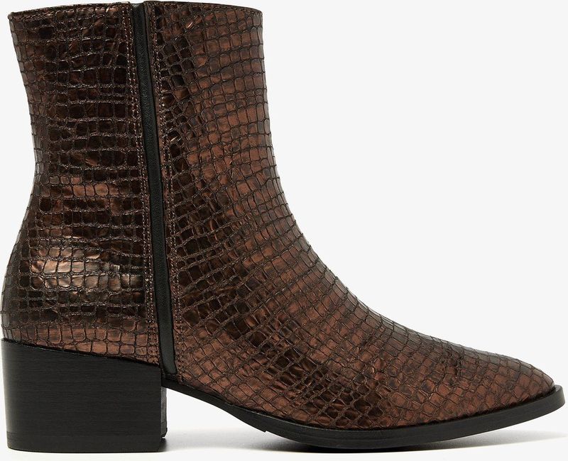 VIA VAI Rose Baker Enkellaarsjes dames - Brons