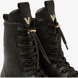 Via Vai - Juliette Abby - Enkellaarsjes - Zwart - Leer