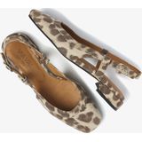 VIA VAI - Julie Xena - Slingback - Luipaardprint - Hoogwaardig Leer - Handgemaakt in Portugal